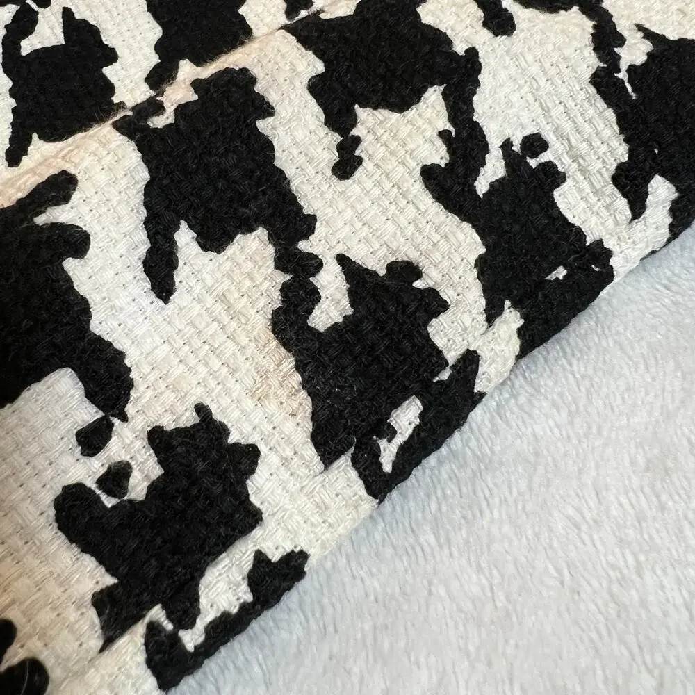 Kate Spade Houndstooth A-Line Button Up Coat Size S Holidays Preppy Classic - Picture 13 of 16